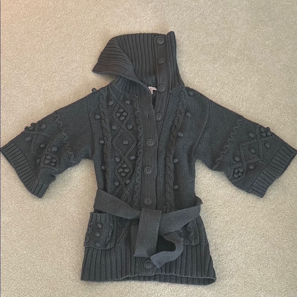 Stella McCartney for GapKids grey girls knit cardigan size XL(12)